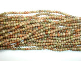 Chinese Unakite, Round beads, 4mm-Gems: Round & Faceted-BeadBeyond