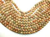Chinese Unakite Beads, Round, 10mm-Gems: Round & Faceted-BeadBeyond