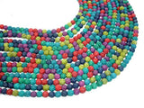 Lava Beads, Multicolored, Round, 6mm-Gems: Round & Faceted-BeadBeyond