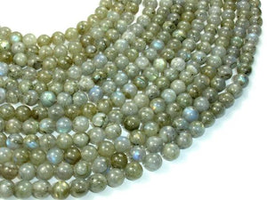 Labradorite Beads, Round, 8mm-Gems: Round & Faceted-BeadBeyond