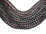 Red Garnet Beads, Round, 11mm-Gems: Round & Faceted-BeadBeyond