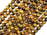 Tiger Eye Beads, Faceted Round, 8mm-Gems: Round & Faceted-BeadBeyond