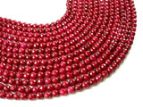 Ruby Jade Beads, Faceted Round, 6mm-Gems: Round & Faceted-BeadBeyond
