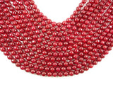 Ruby Jade Beads, Faceted Round, 8mm-Gems: Round & Faceted-BeadBeyond