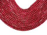 Ruby Jade Beads, Faceted Round, 6mm-Gems: Round & Faceted-BeadBeyond