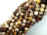 Brown Zebra Jasper Beads, Round, 6mm-Gems: Round & Faceted-BeadBeyond
