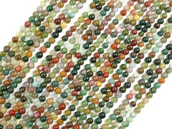 Indian Agate Beads, Fancy Jasper Beads, Round, 2mm-Gems: Round & Faceted-BeadBeyond
