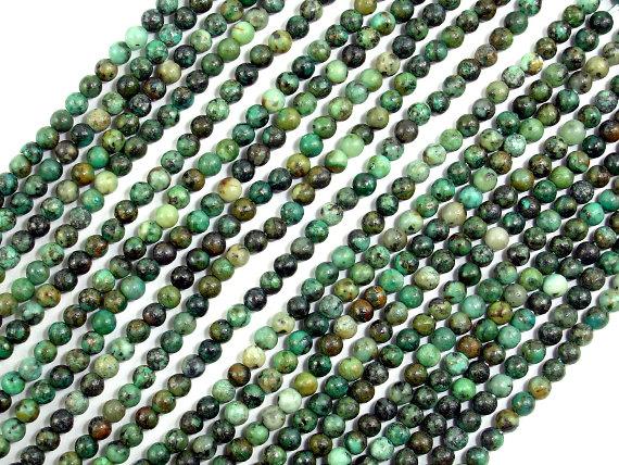 African Turquoise Beads, Round, 2mm (2.3 mm)-Gems: Round & Faceted-BeadBeyond