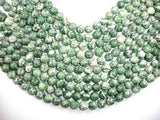 Green Spot Jasper Beads, Round, 12mm-Gems: Round & Faceted-BeadBeyond