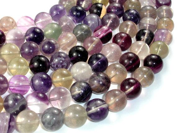 Fluorite Beads, Round, 14mm-Gems: Round & Faceted-BeadBeyond