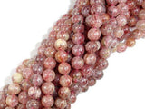 Strawberry Quartz Beads, Lepidocrocite, 7mm Round Beads-Gems: Round & Faceted-BeadBeyond