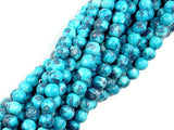Rain Flower Stone Beads, Blue, 6mm Round Beads-Gems: Round & Faceted-BeadBeyond