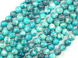 Rain Flower Stone Beads, Blue, 8mm Round Beads-Gems: Round & Faceted-BeadBeyond