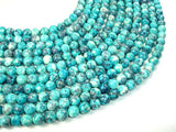 Rain Flower Stone Beads, Blue, 8mm Round Beads-Gems: Round & Faceted-BeadBeyond