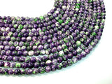 Rain Flower Stone, Purple, Green, 8mm Round Beads-Gems: Round & Faceted-BeadBeyond