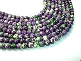Rain Flower Stone, Purple, 10mm Round Beads-Gems: Round & Faceted-BeadBeyond