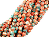 Rain Flower Stone, Red, Blue, 6mm Round Beads-Gems: Round & Faceted-BeadBeyond