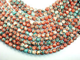 Rain Flower Stone, Red, Blue, 10mm Round Beads-Gems: Round & Faceted-BeadBeyond