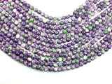Rain Flower Stone, Purple, Green, 8mm Round Beads-Gems: Round & Faceted-BeadBeyond