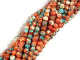 Rain Flower Stone, Red, Blue, 4mm Round Beads-Gems: Round & Faceted-BeadBeyond