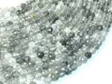 Gray Quartz Beads, 6mm Faceted Round Beads-Gems: Round & Faceted-BeadBeyond