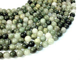 Green Line Quartz, 10mm Round Beads-Gems: Round & Faceted-BeadBeyond