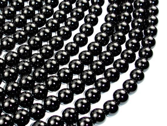 Black Onyx Beads, 8mm Round-Gems: Round & Faceted-BeadBeyond