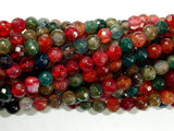 Agate Beads, Multicolor, 4mm Faceted Round,14.5 Inch-Agate: Round & Faceted-BeadBeyond