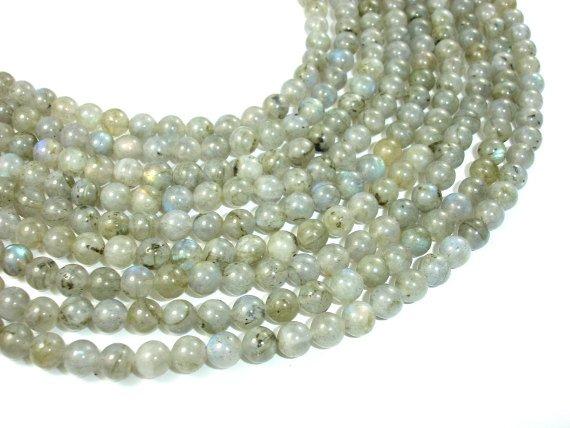 Labradorite Beads, 6mm Round Beads-Gems: Round & Faceted-BeadBeyond