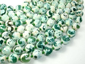 Tibetan Agate Beads, 12mm Faceted Round Beads-Agate: Round & Faceted-BeadBeyond