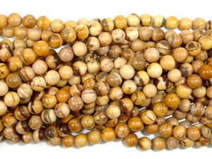 Brown Zebra Jasper Beads, Round, 4mm-Gems: Round & Faceted-BeadBeyond