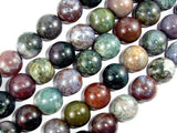 Indian Agate Beads, Fancy Jasper Beads, 18mm Round Beads-Gems: Round & Faceted-BeadBeyond