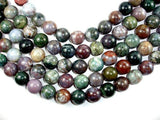 Indian Agate Beads, Fancy Jasper Beads, 18mm Round Beads-Gems: Round & Faceted-BeadBeyond