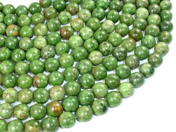 Green Opal Beads, 10mm, Round Beads-Gems: Round & Faceted-BeadBeyond