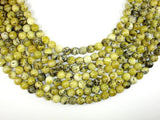 Yellow Turquoise Beads, 8 mm (8.5 mm) Round Beads-Gems: Round & Faceted-BeadBeyond