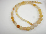 Yellow Jade Beads, 6mm - 14mm Graduated Round Beads, 18 Inch-Gems: Round & Faceted-BeadBeyond