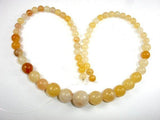 Yellow Jade Beads, 6mm - 14mm Graduated Round Beads, 18 Inch-Gems: Round & Faceted-BeadBeyond
