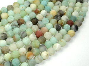 Matte Amazonite Beads, 6mm Round Beads-Gems: Round & Faceted-BeadBeyond