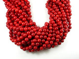 Red Bamboo Coral Beads, 7.8mm Round Beads-Gems: Round & Faceted-BeadBeyond