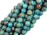 Blue Calsilica Jasper Beads, 8mm Faceted Round Beads-Gems: Round & Faceted-BeadBeyond