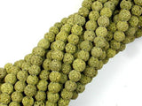 Peridot color Lava Beads, 6mm-Gems: Round & Faceted-BeadBeyond