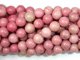 Rhodonite Beads, 8mm, Round Beads-Gems: Round & Faceted-BeadBeyond