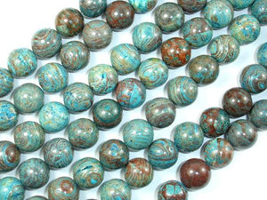 Blue Calsilica Jasper, 12mm Round Beads-Gems: Round & Faceted-BeadBeyond