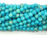 Blue Impression Jasper, 6mm(6.5mm) Round Beads-Gems: Round & Faceted-BeadBeyond