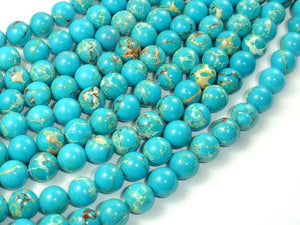 Blue Impression Jasper, 8mm Round Beads-Gems: Round & Faceted-BeadBeyond