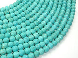 Turquoise Howlite, 6mm (5.9 mm) Faceted Round Beads, 14.5 Inch-Gems: Round & Faceted-BeadBeyond