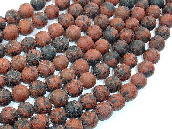 Matte Mahogany Obsidian, 8mm Round Beads-Gems: Round & Faceted-BeadBeyond