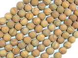 Matte Wood Jasper Beads, Round, 8mm-Gems: Round & Faceted-BeadBeyond