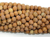 Matte Wood Jasper Beads, Round, 6mm-Gems: Round & Faceted-BeadBeyond