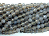 Gray Agate Beads, 8mm Faceted Round Beads-Gems: Round & Faceted-BeadBeyond